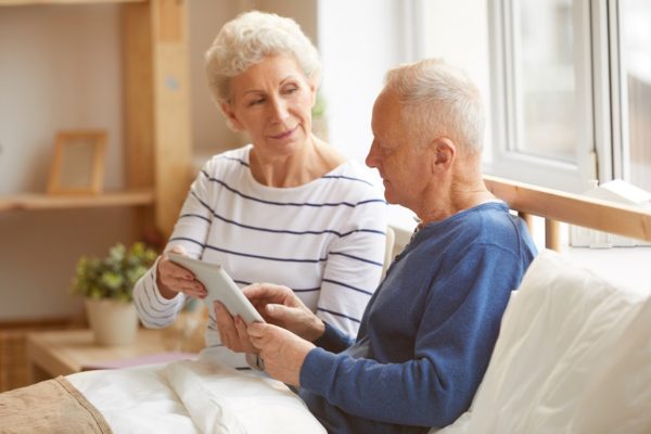 Senior Couple using Tablet