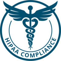 Logo depicting that 5thPort's eConsent software is HIPAA compliant.
