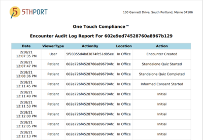5thPort’s eConsent Software – One Touch Compliance 5thPort's eConsent Software - One Touch Compliance