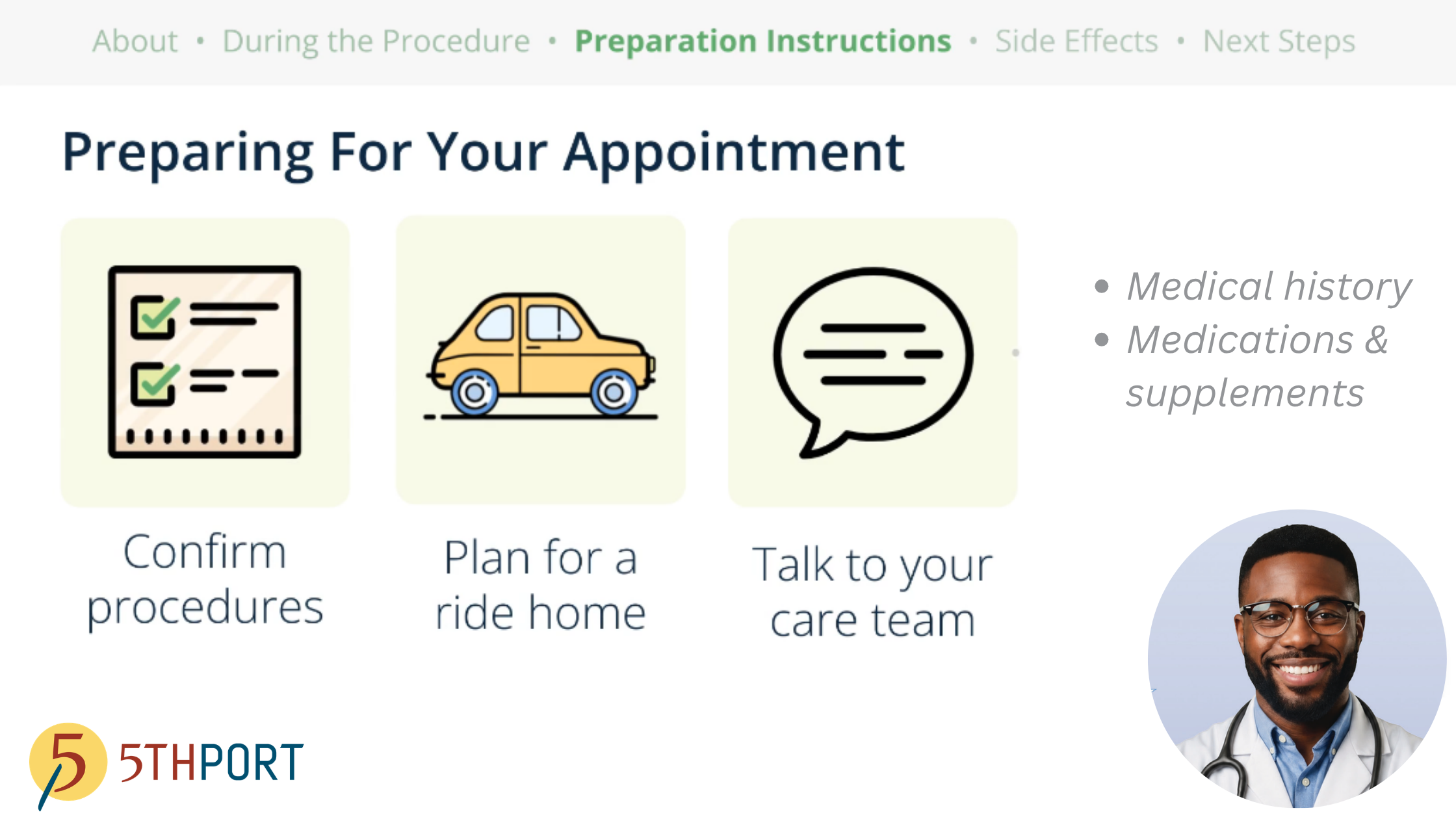 TREATMENT PREPARATION – David’s Patient Journey with 5thPort TREATMENT PREPARATION - David's Patient Journey with 5thPort